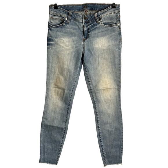 Kut from the Kloth | Size: 6 | Ankle Skinny Light Wash Jeans Raw Hem - Picture 1 of 12
